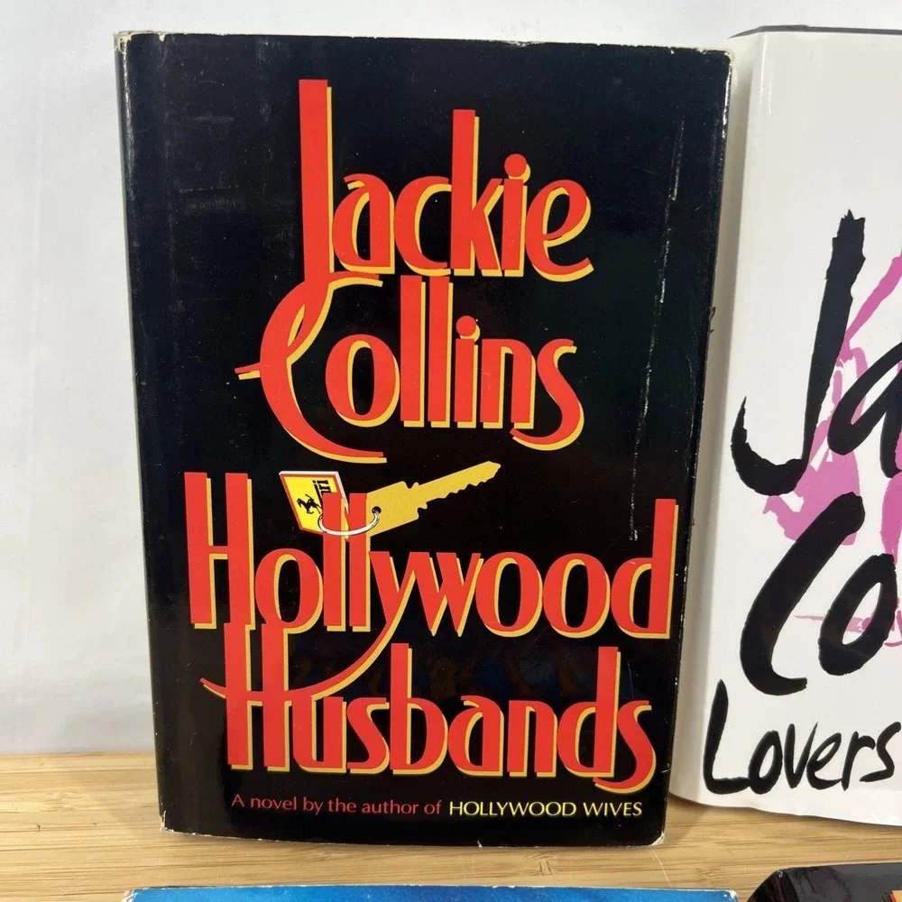Jackie Collins Hardcover Book Lot 4 Hollywood Wives Husbands Divorces Kids